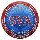 ASU SVA logo - red and white lettering, blue background